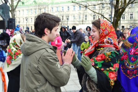Ансамбль "Аринушка" на Вильнюсской городской масленице